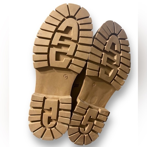 Women’s Leather Platform Lug Boots Hiking Trekking Women’s Size 10 Wheat… - Picture 4 of 13